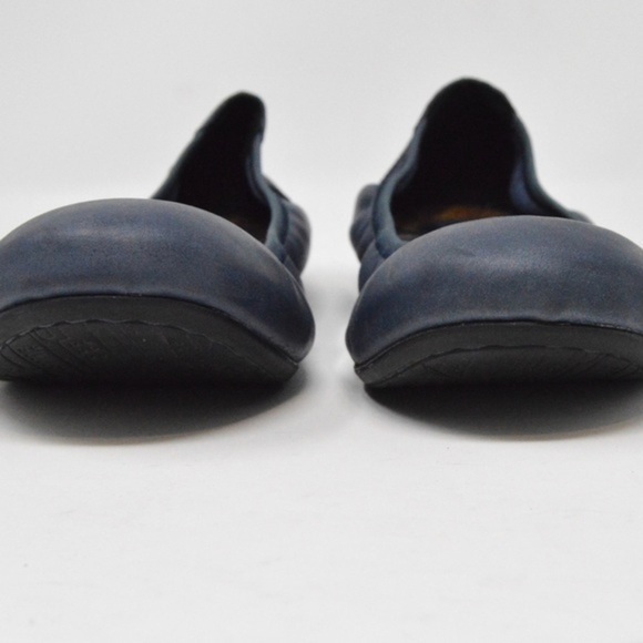Born Leather Julianne Ballet Flats, Steel Blue Color - Picture 10 of 12